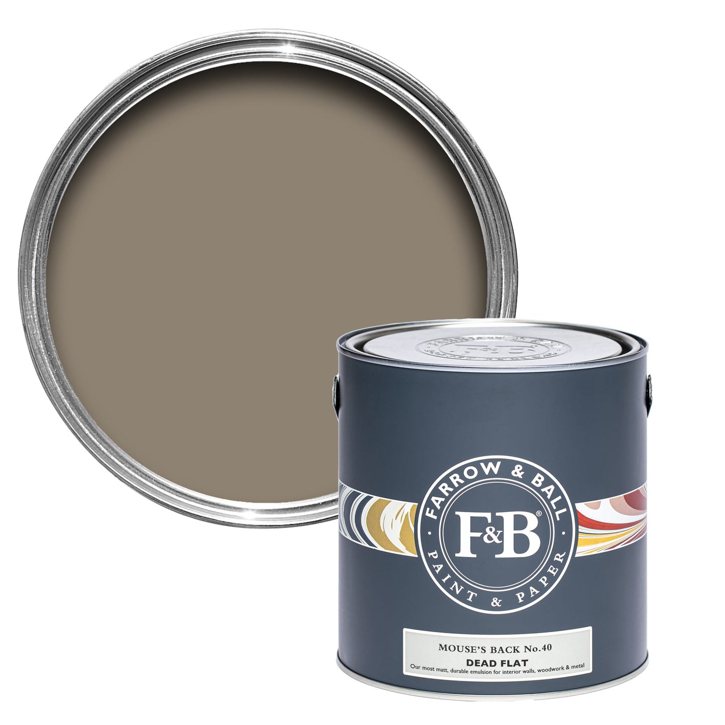 Farrow & Ball Mouse's Back No. 40 - Dead Flat 2.5L