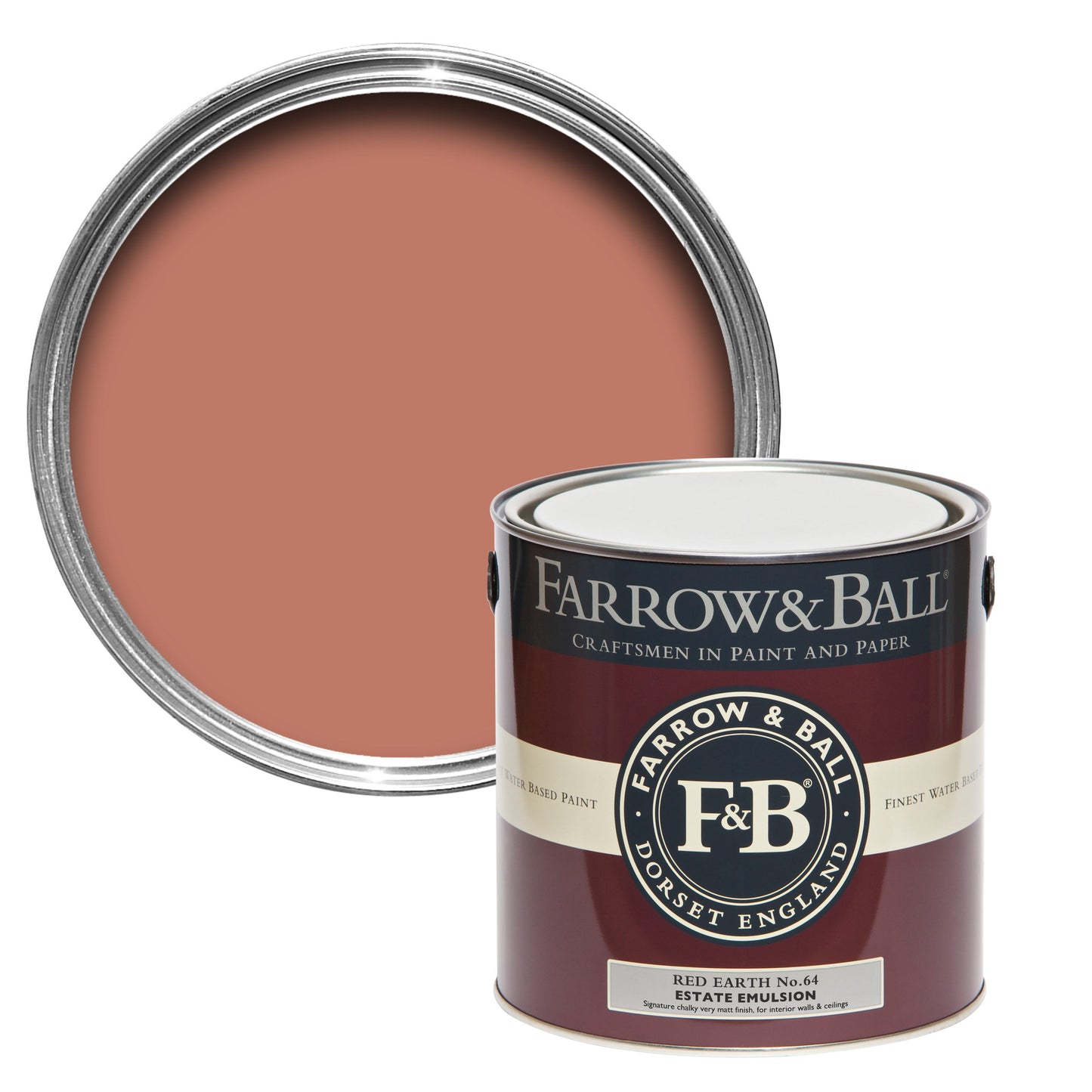 Farrow & Ball Red Earth No. 64 - Estate Emulsion 100ml