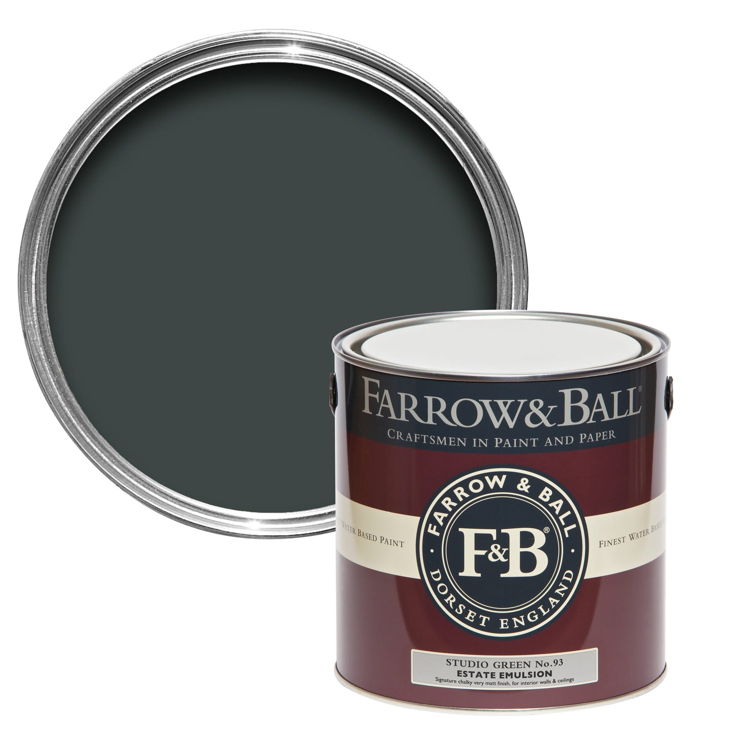 Farrow & Ball Studio Green No. 93 - Modern Eggshell 5L
