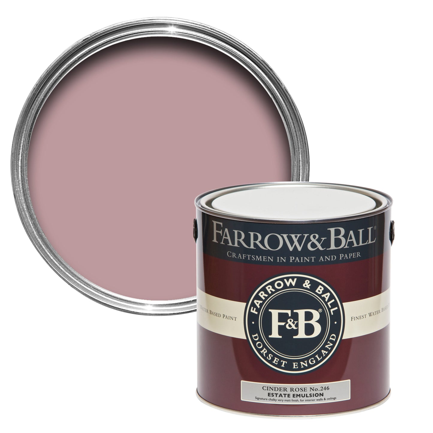 Farrow & Ball Cinder Rose No. 246 - Estate Emulsion 2.5L
