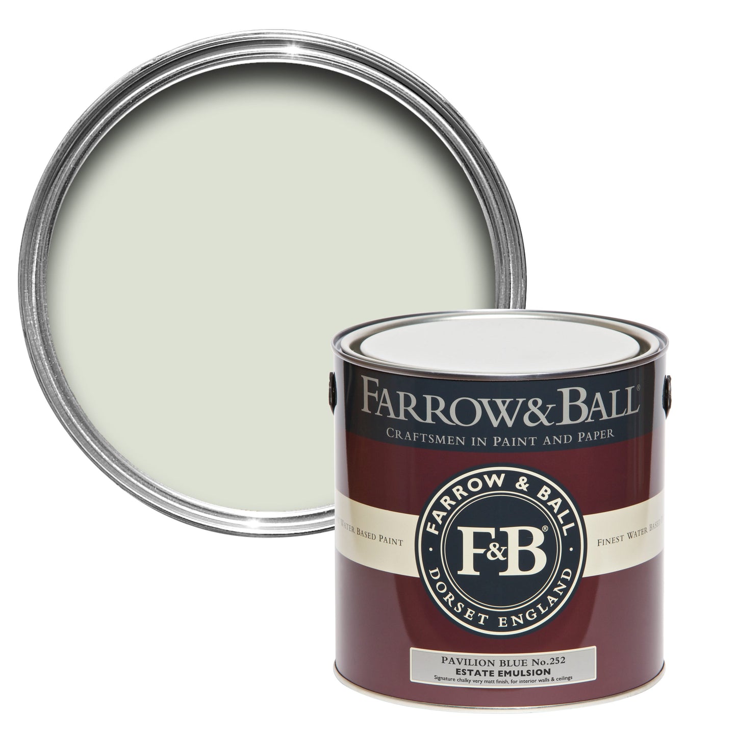 Farrow & Ball Pavilion Blue No. 252 - Exterior Eggshell 750ml