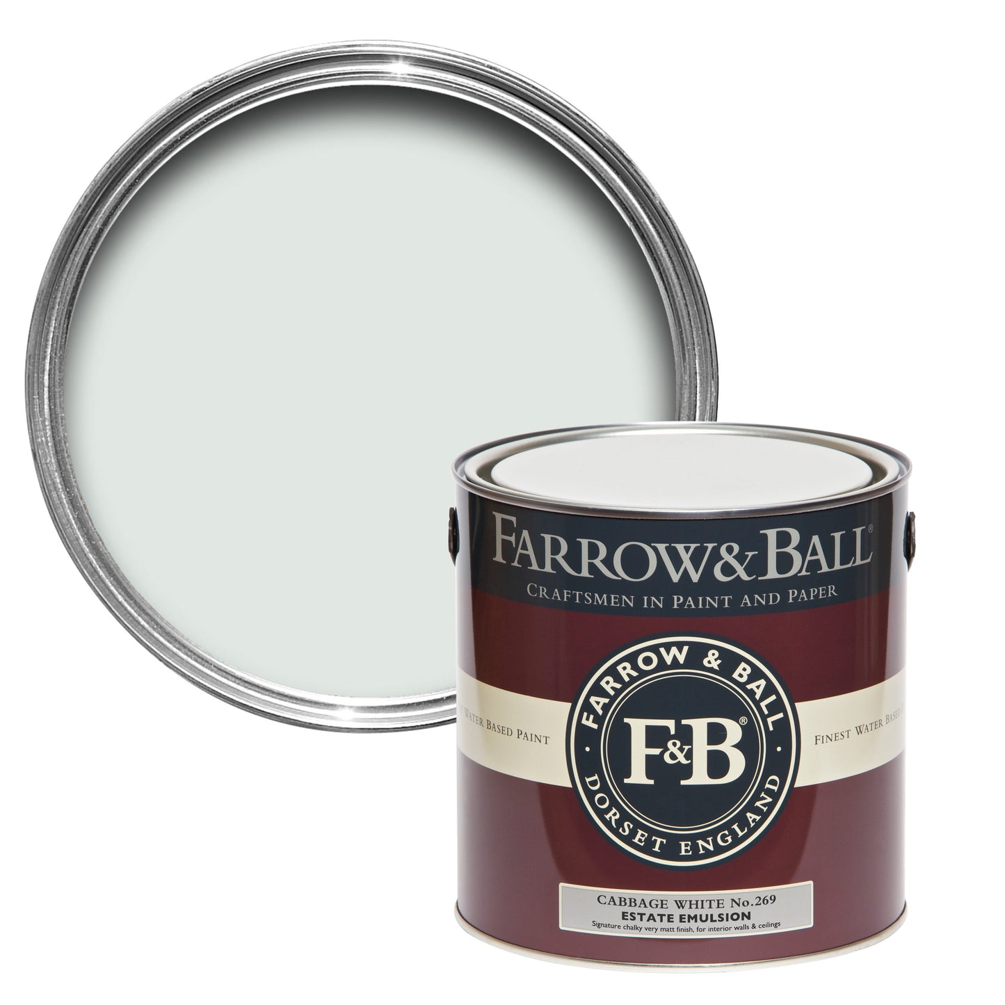 Farrow & Ball Cabbage White No. 269 - Modern Eggshell 5L