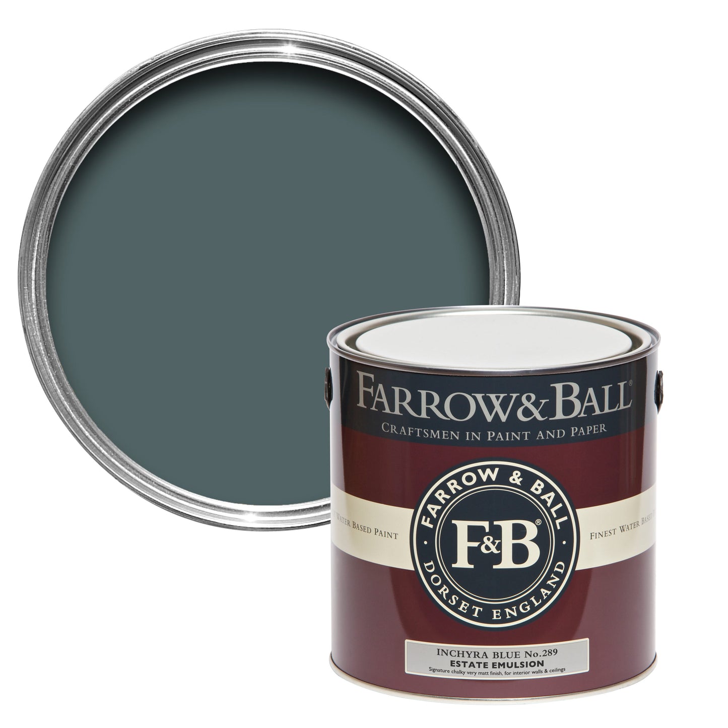 Farrow & Ball Inchyra Blue No. 289 - Casein Distemper 5L