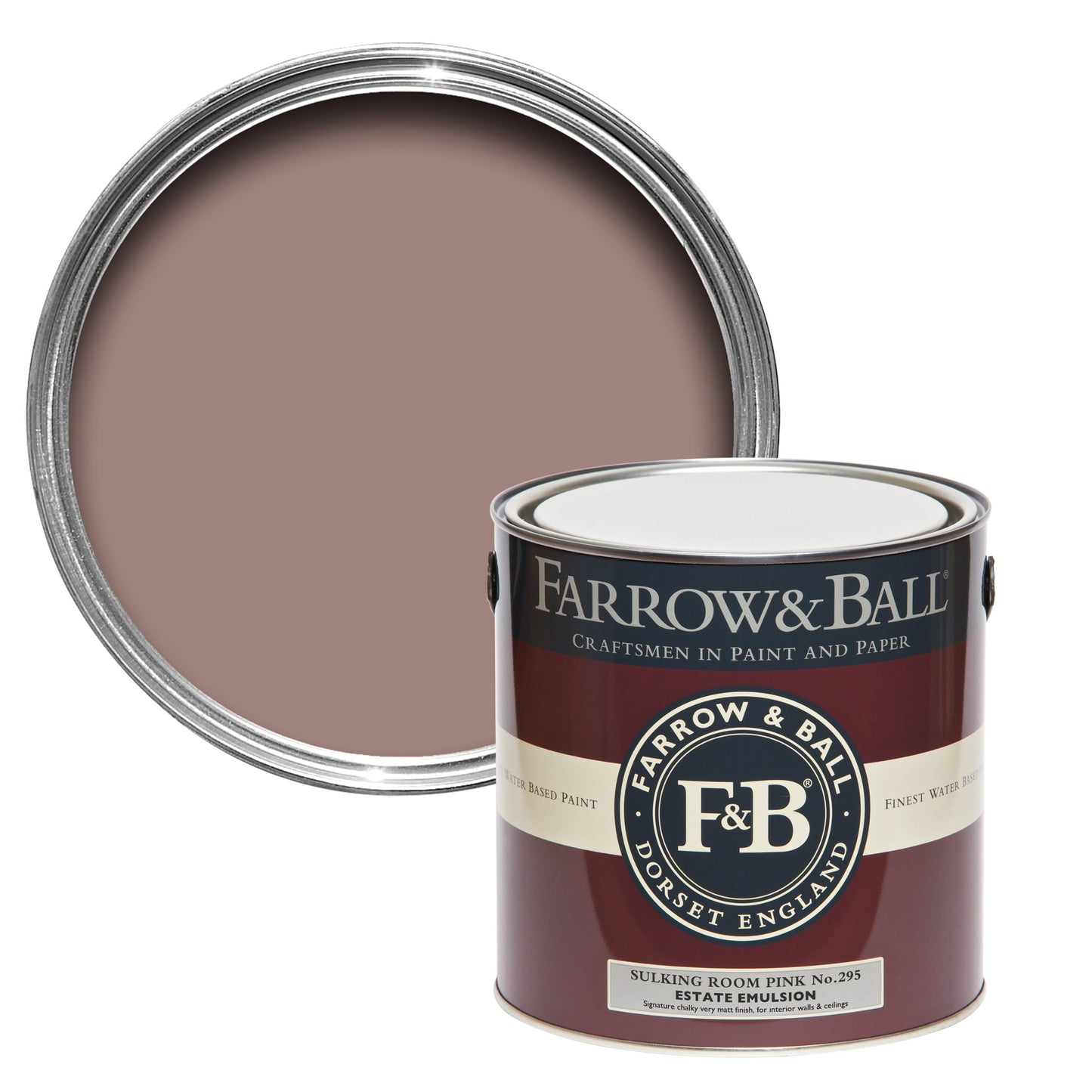 Farrow & Ball Sulking Room Pink No. 295 - Exterior Eggshell 2.5L