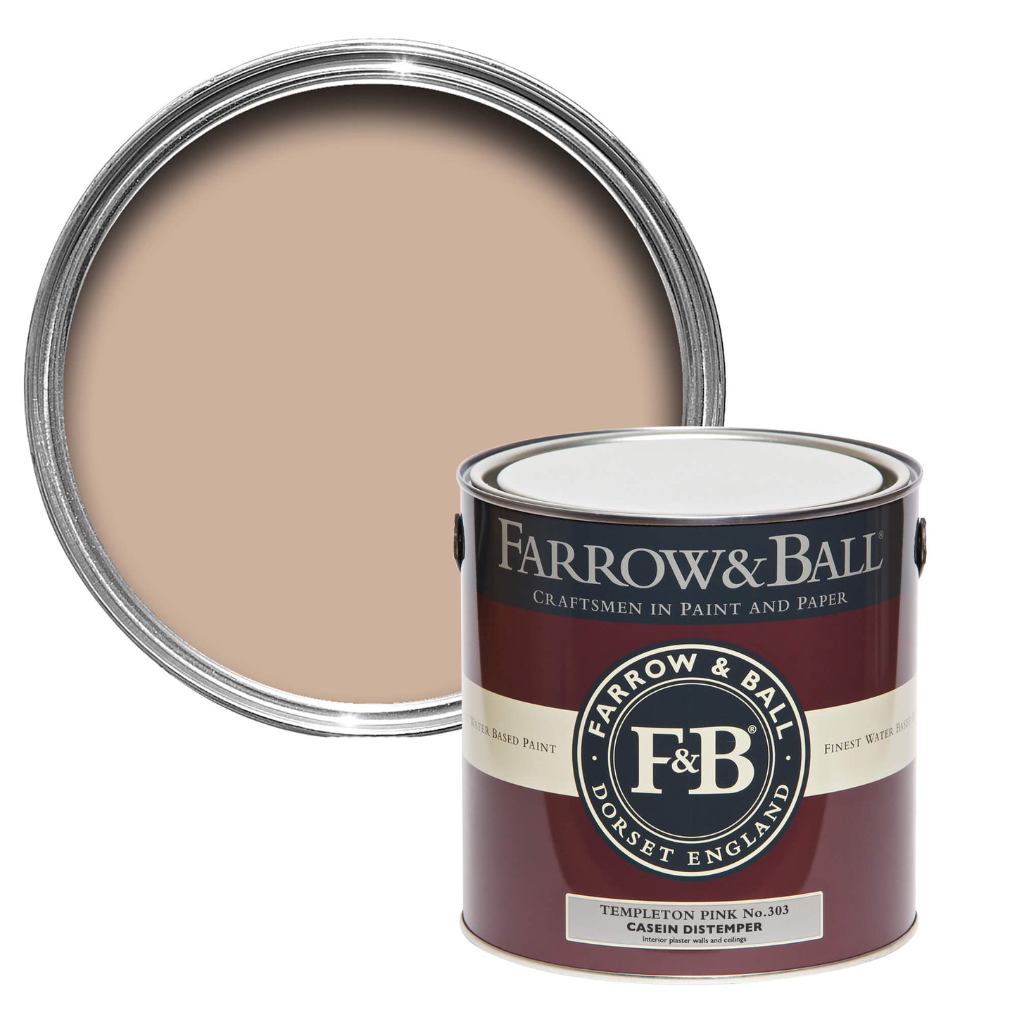 Farrow & Ball Templeton Pink No. 303 - Modern Eggshell 750ml