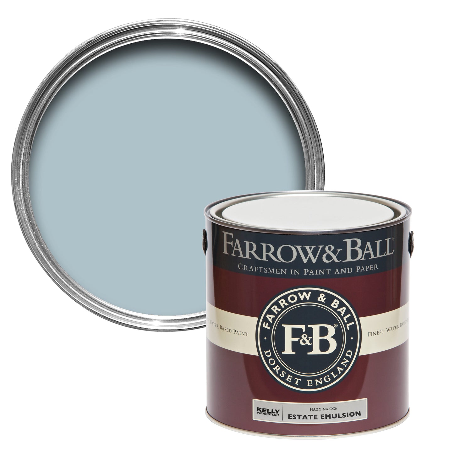 Farrow & Ball Hazy No. CC6 - Flat Eggshell 750ml