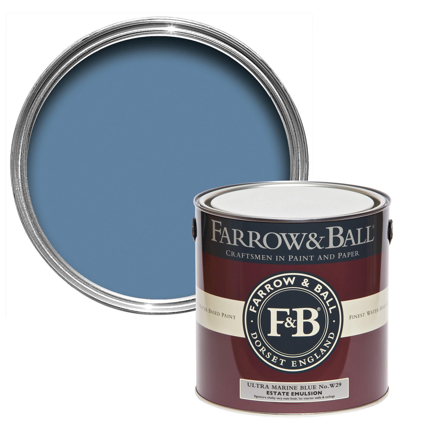 Farrow & Ball Ultra Marine Blue No. W29 - Modern Eggshell 5L