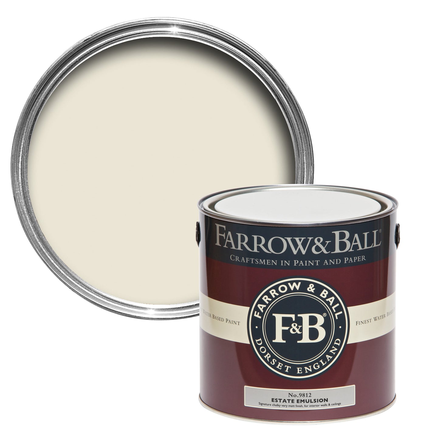 Farrow & Ball Farrow's White No. 9812 - Flat Eggshell 2.5L