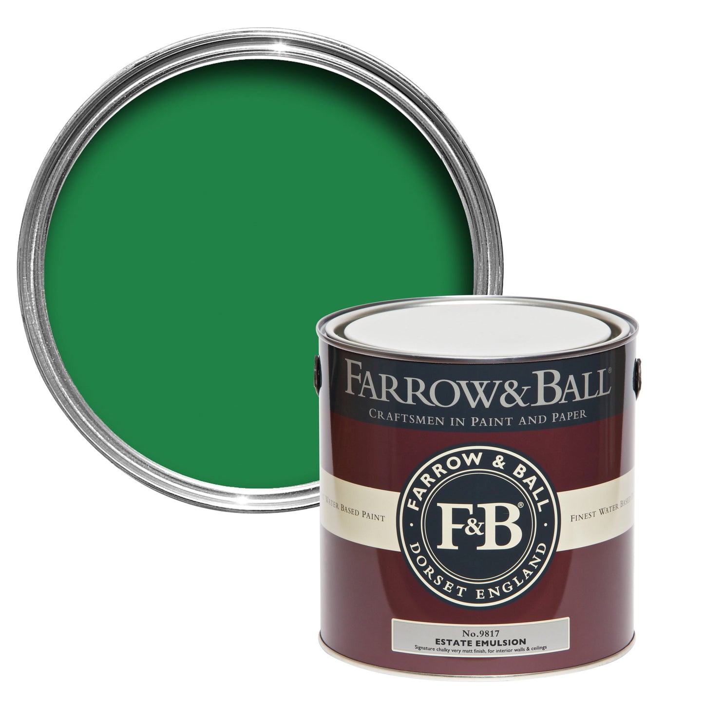 Farrow & Ball Danish Lawn No. 9817 - Flat Eggshell 750ml