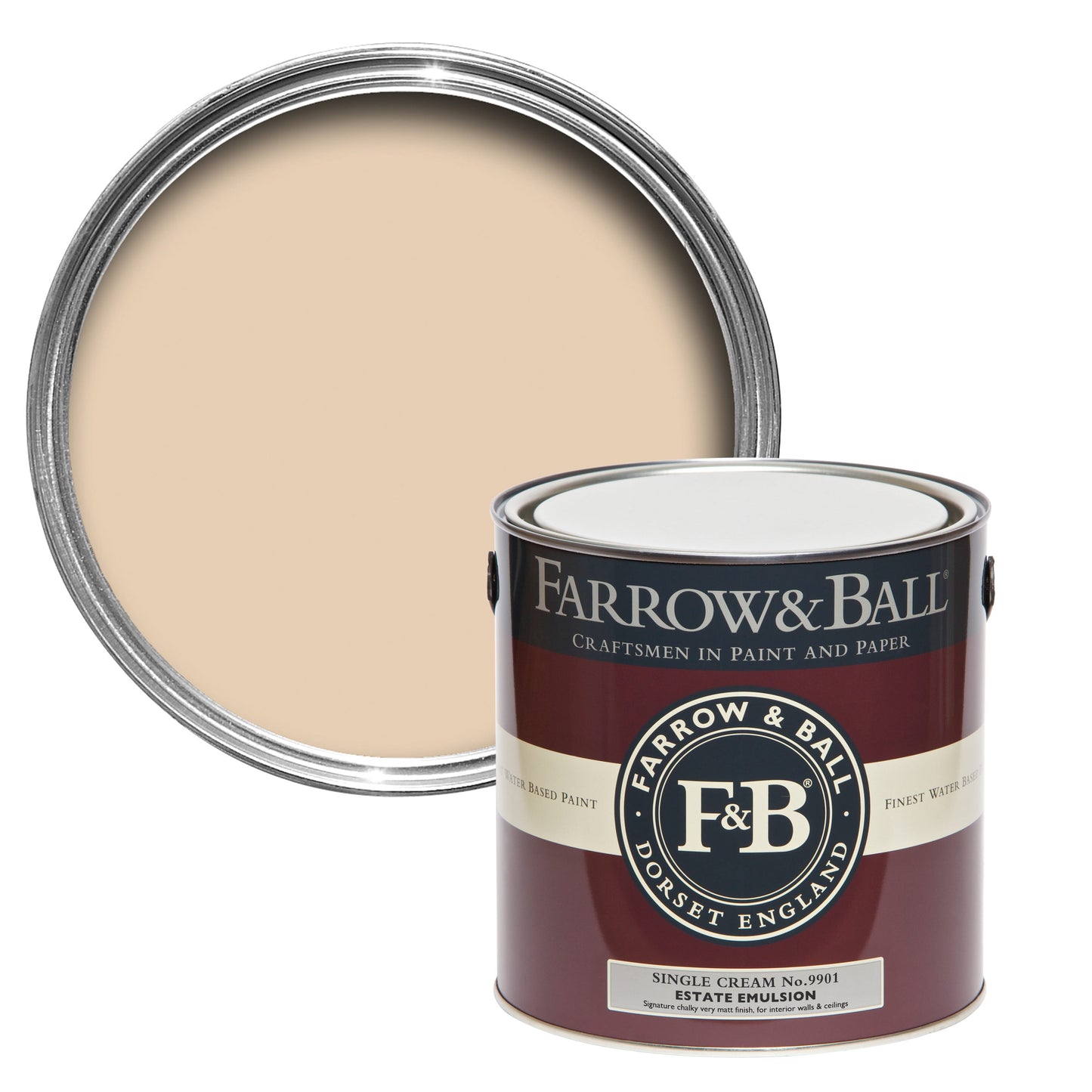 Farrow & Ball Single Cream No. 9901 - Full Gloss 750ml