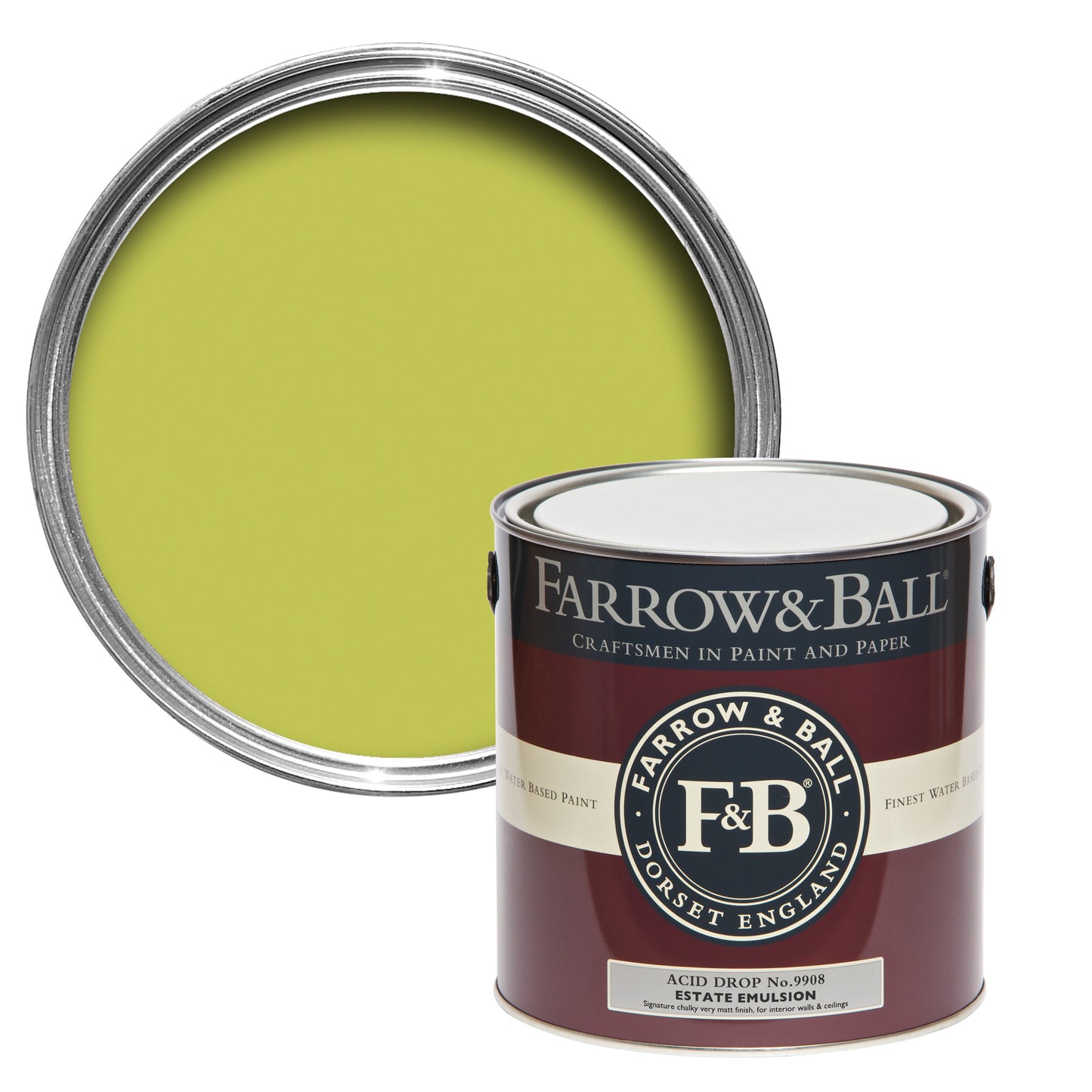 Farrow & Ball Acid Drop No. 9908 - Flat Eggshell 750ml