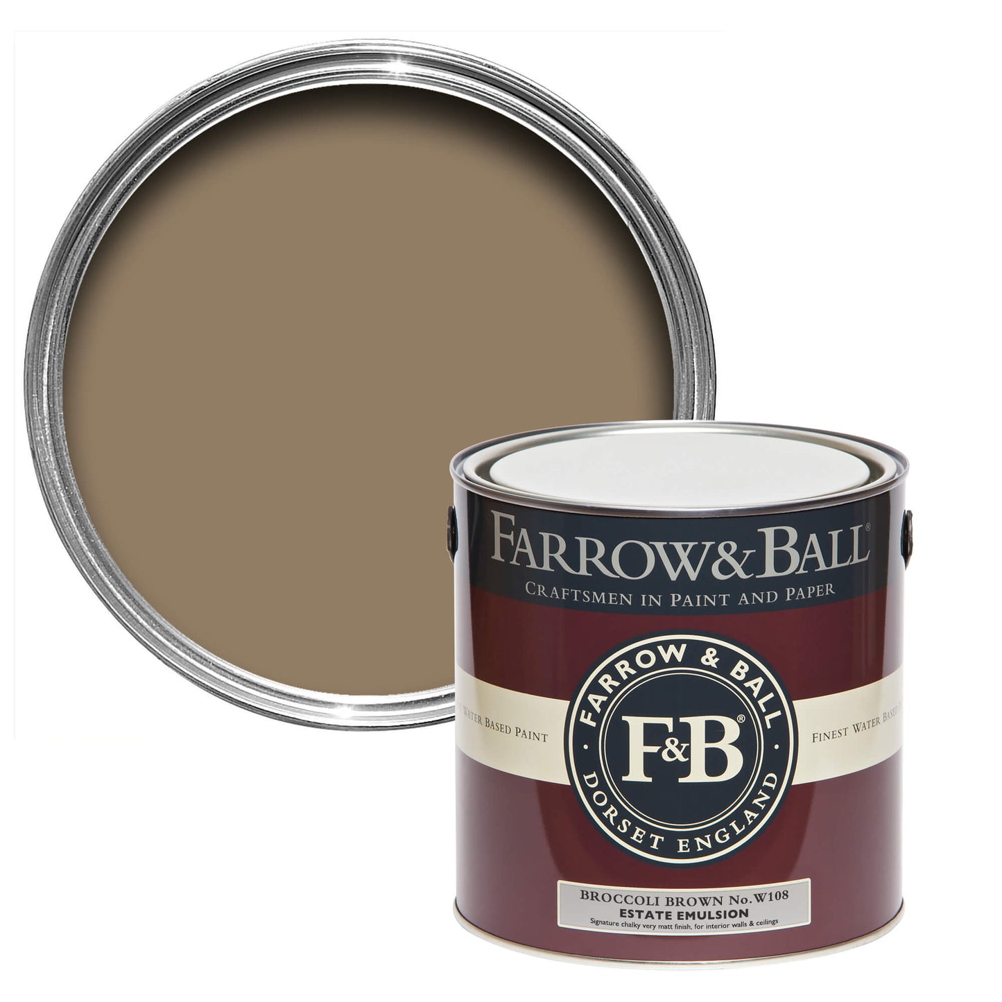 Bespoke Decor 2.5L Modern Eggshell Broccoli Brown No.W108 paint