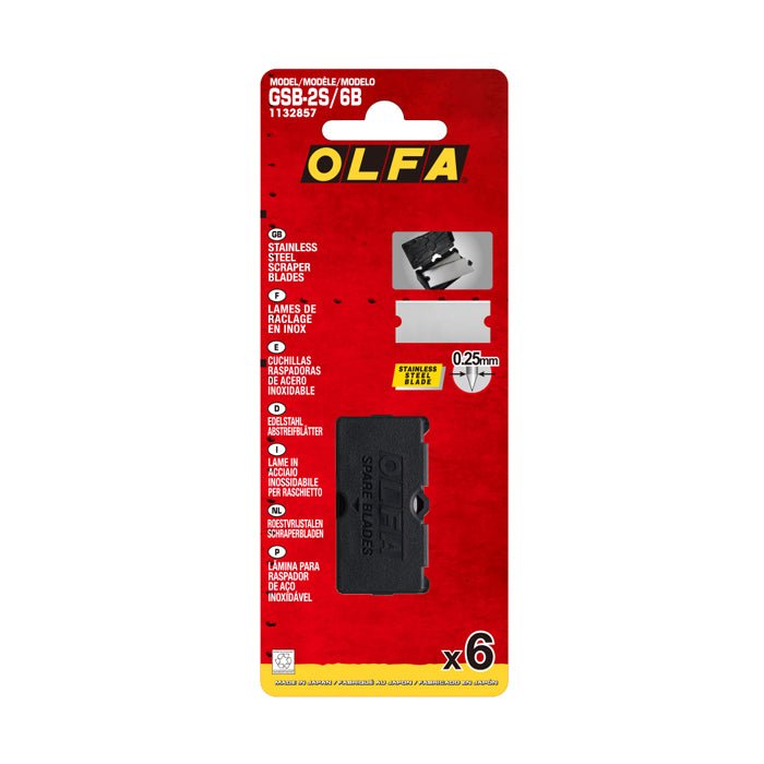 Bespoke Decor Olfa GSB-2S/6B Spare Blades for Glass Scraper paint