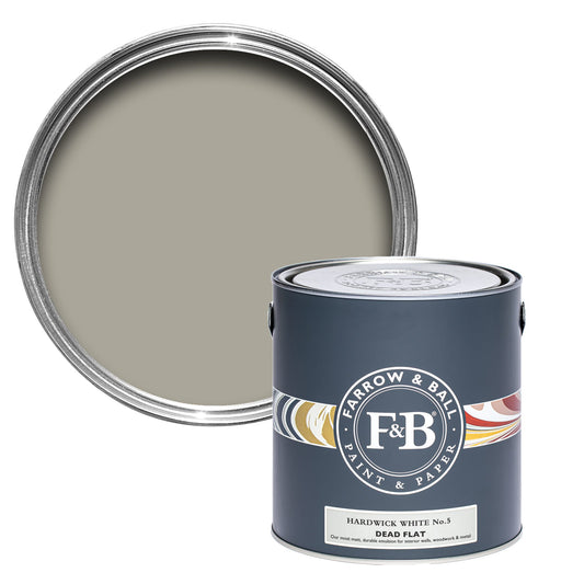 Farrow & Ball Hardwick White No. 5 - Dead Flat 5L