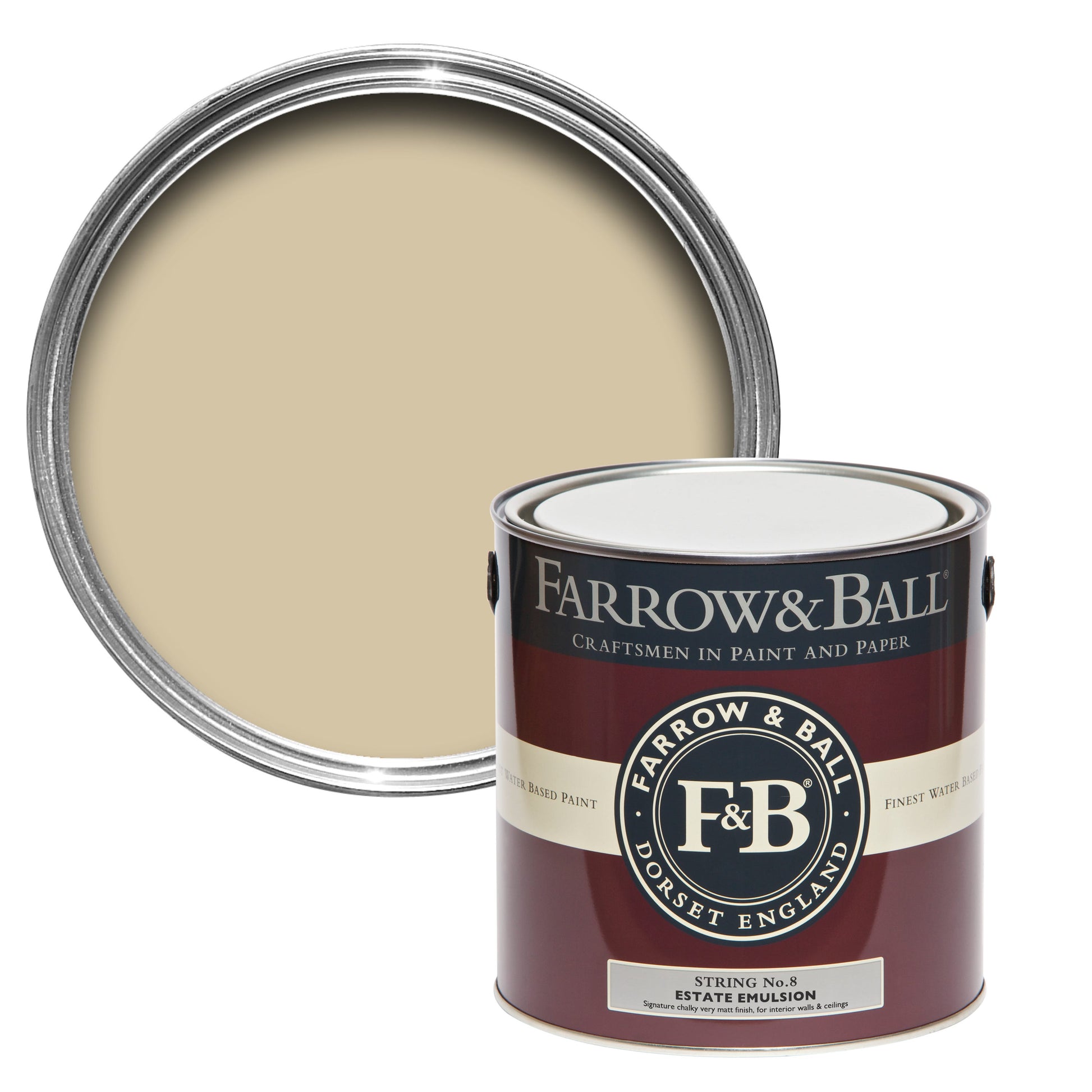 Farrow & Ball String No. 8 - Exterior Eggshell 750ml