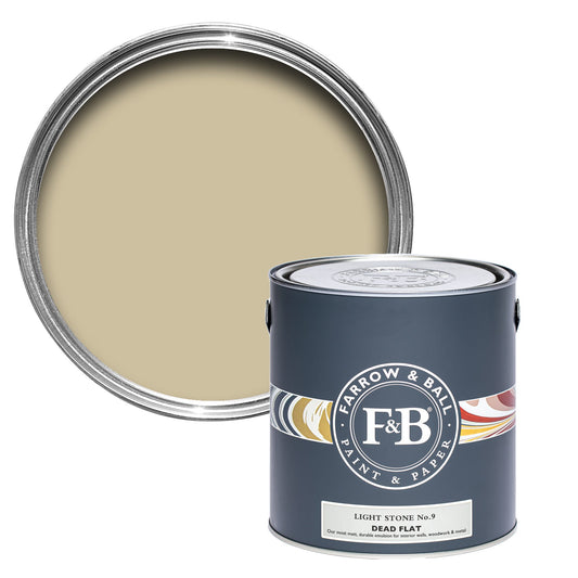 Farrow & Ball Light Stone No. 9 - Dead Flat 750ml