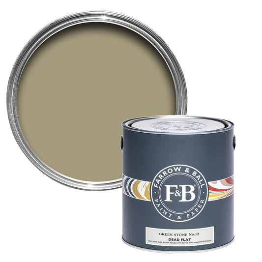 Farrow & Ball Green Stone No. 12 - Dead Flat 2.5L