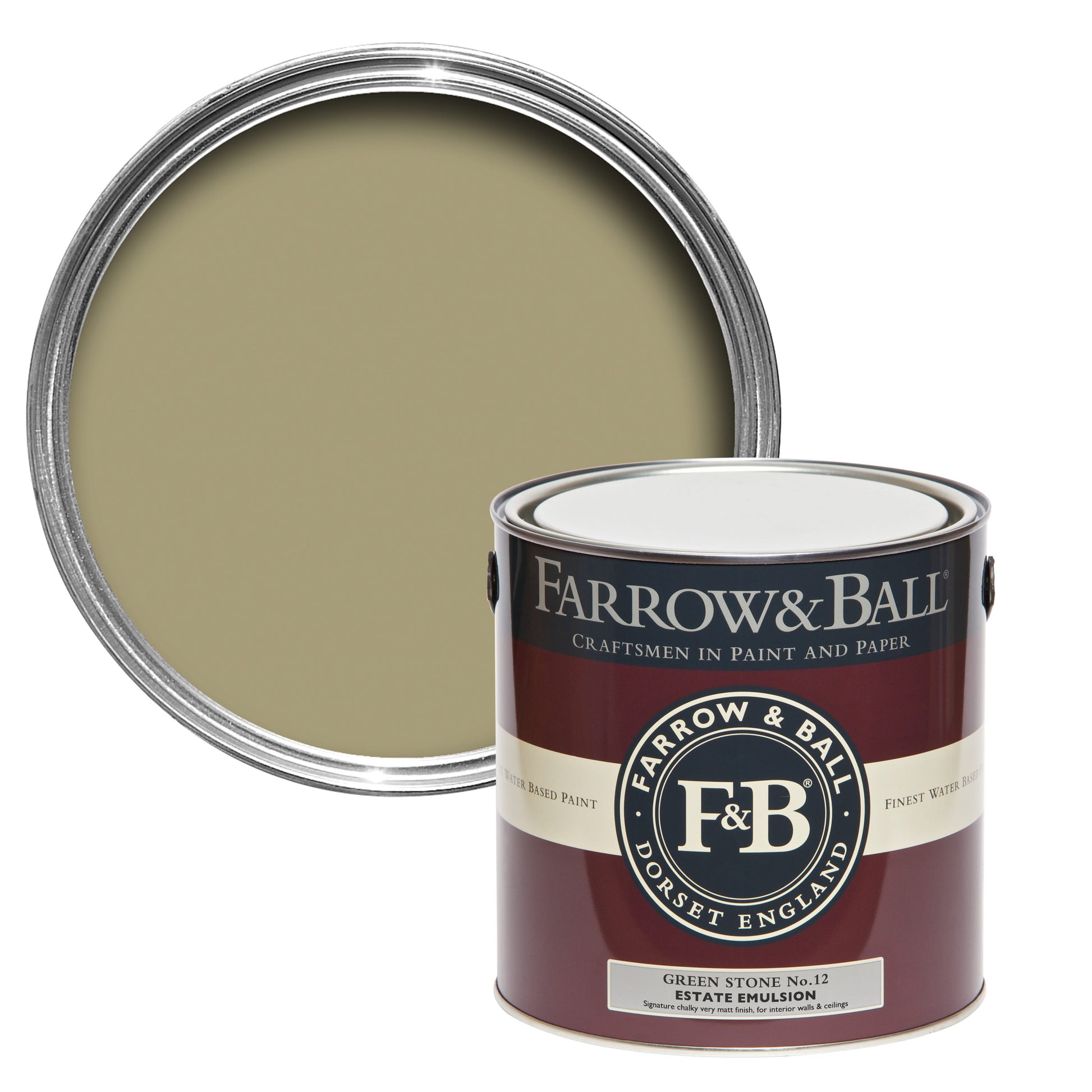Farrow & Ball Green Stone No. 12 - Exterior Eggshell 750ml
