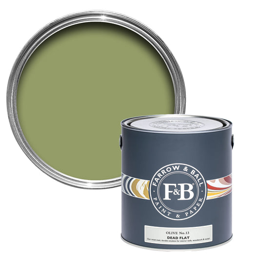 Farrow & Ball Olive No. 13 - Dead Flat 2.5L