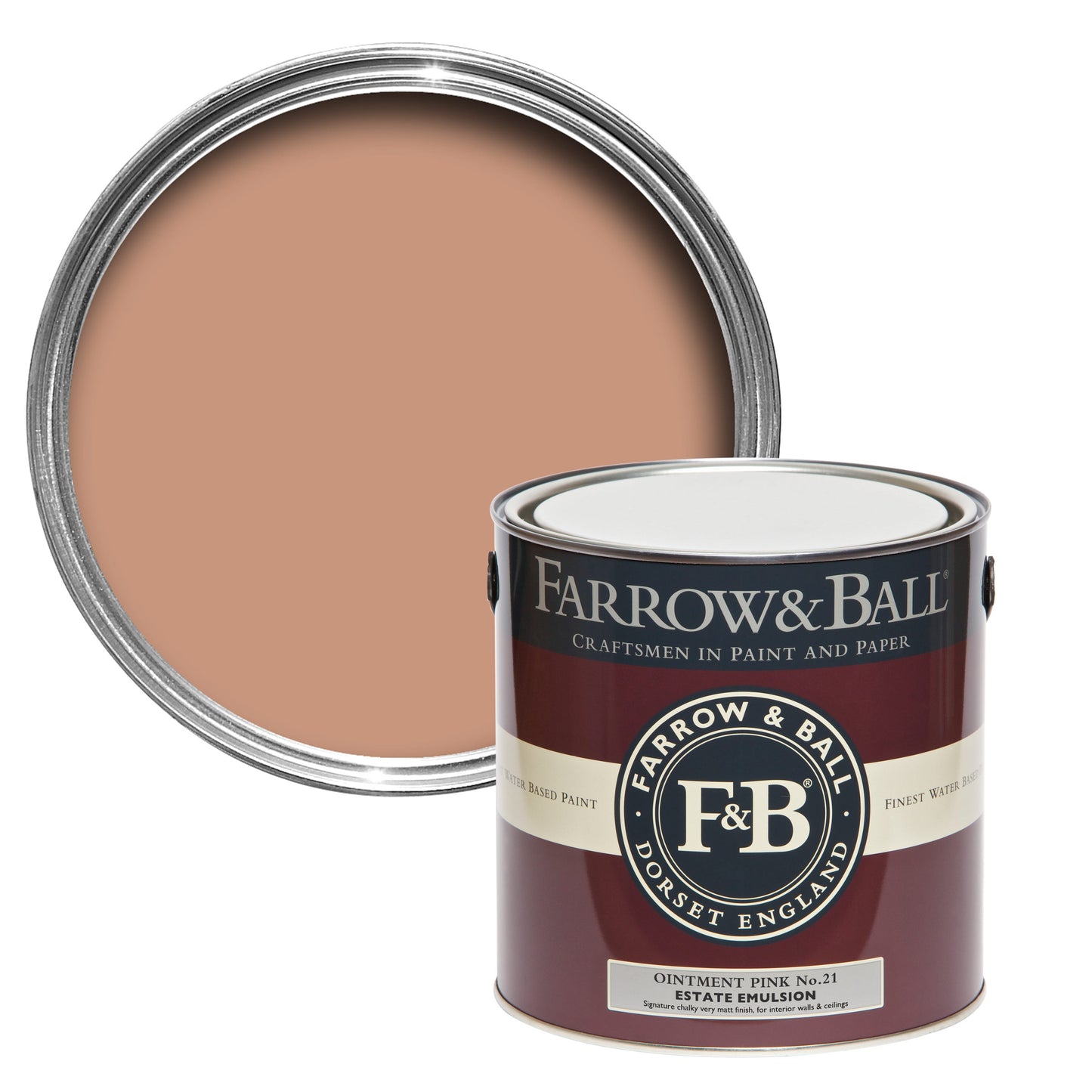 Farrow & Ball Ointment Pink No. 21 - Modern Eggshell 5L