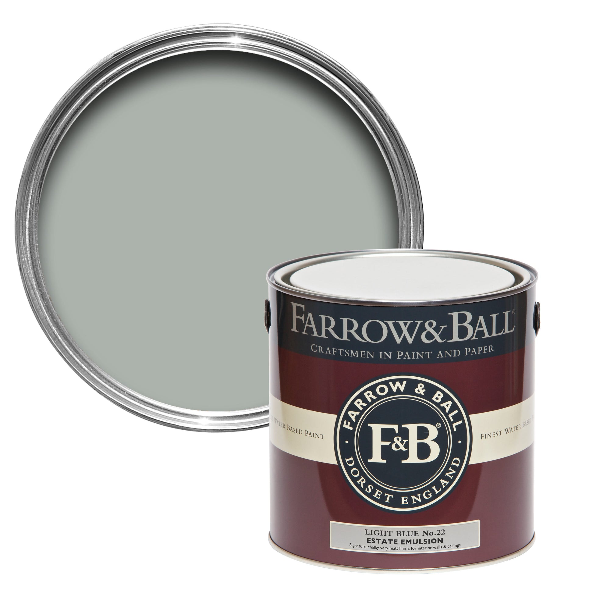 Farrow & Ball Light Blue No. 22 - Exterior Eggshell 2.5L
