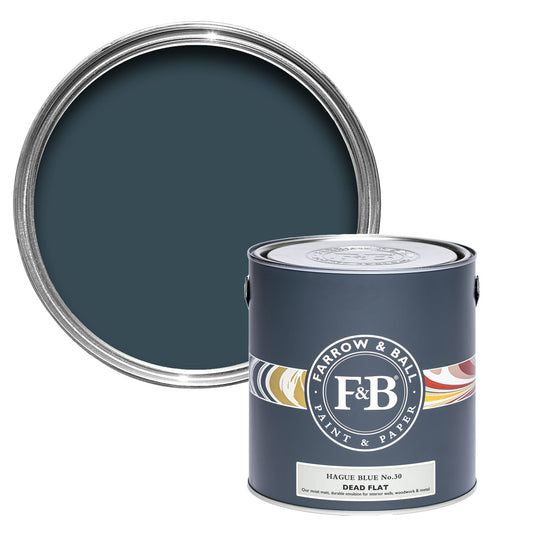 Farrow & Ball Hague Blue No. 30 - Dead Flat 2.5L