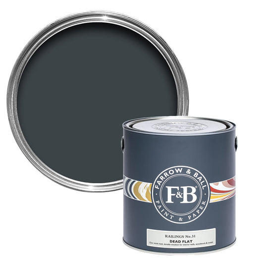 Farrow & Ball Railings No. 31 - Dead Flat 2.5L