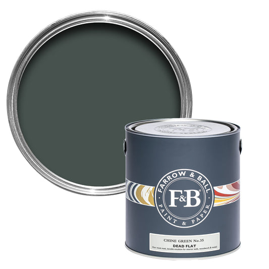 Farrow & Ball Chine Green No. 35 - Dead Flat 2.5L