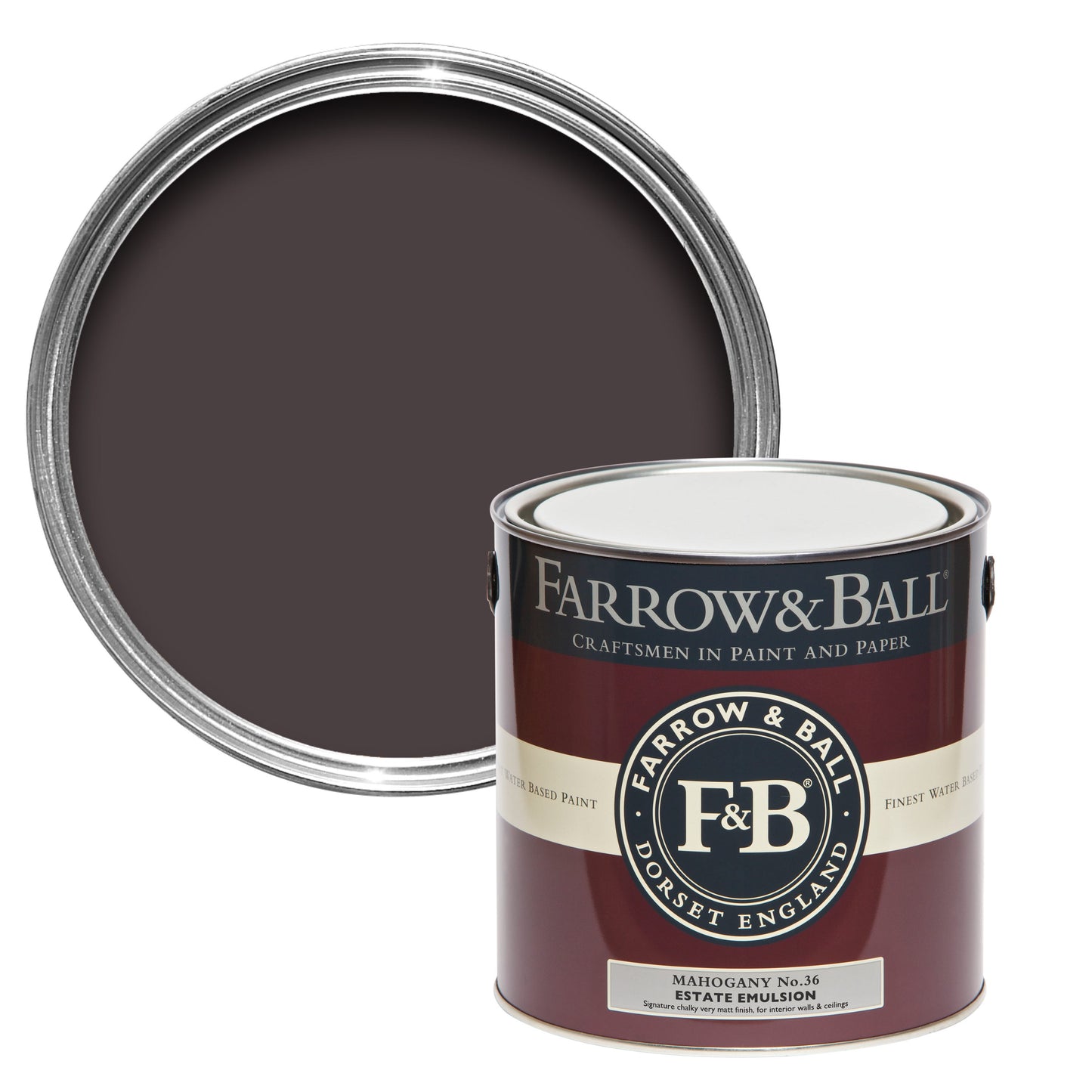 Farrow & Ball Mahogany No. 36 - Modern Eggshell 2.5L
