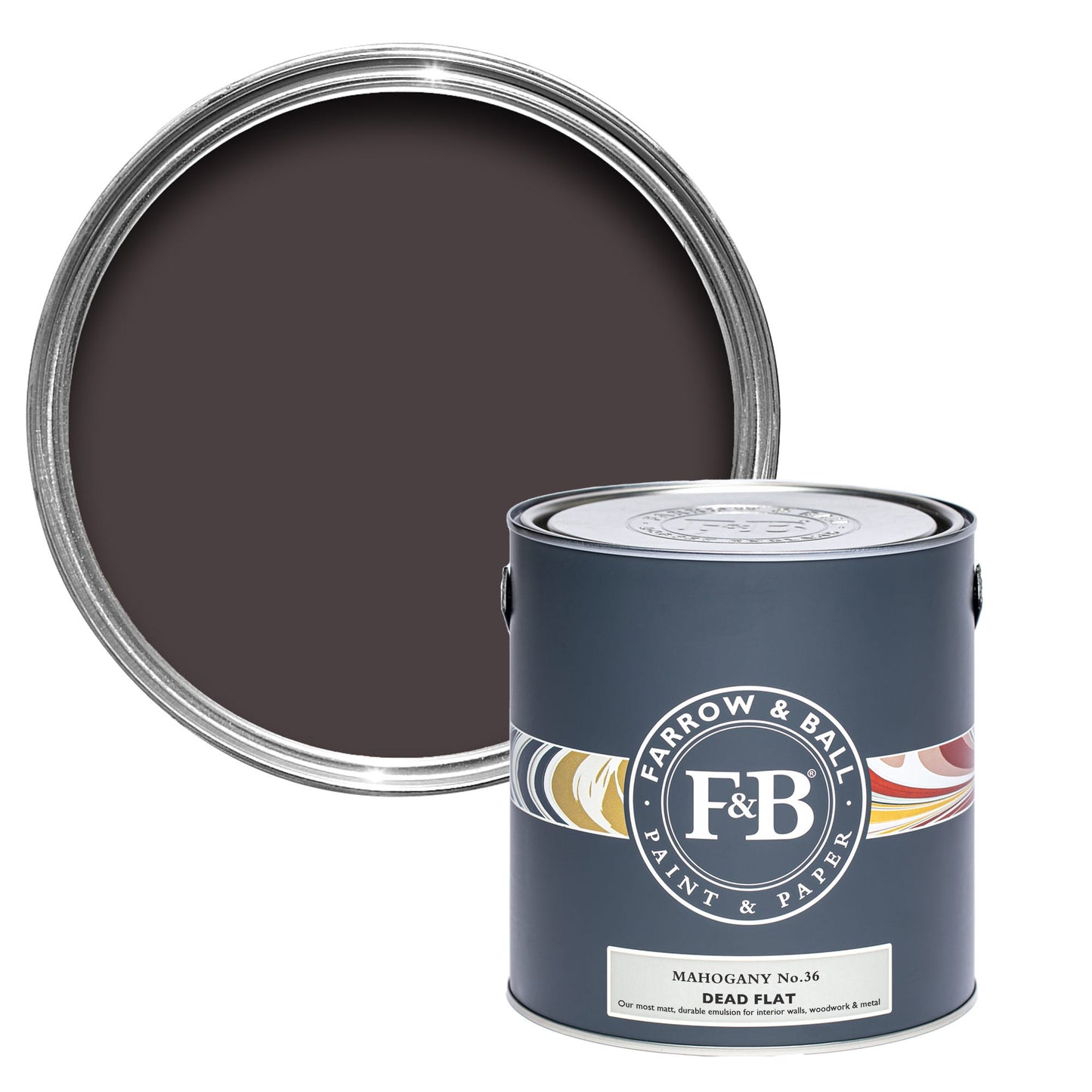 Farrow & Ball Mahogany No. 36 - Dead Flat 750ml