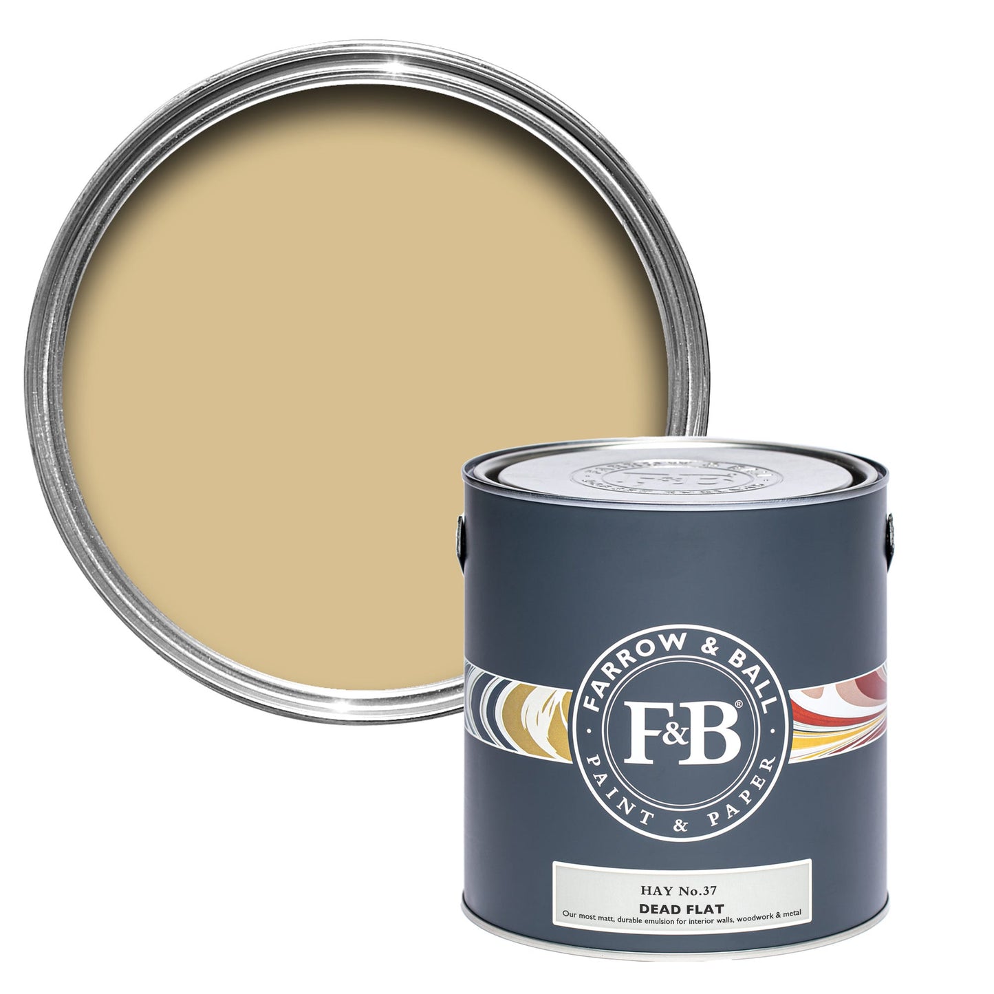 Farrow & Ball Hay No. 37 - Dead Flat 5L