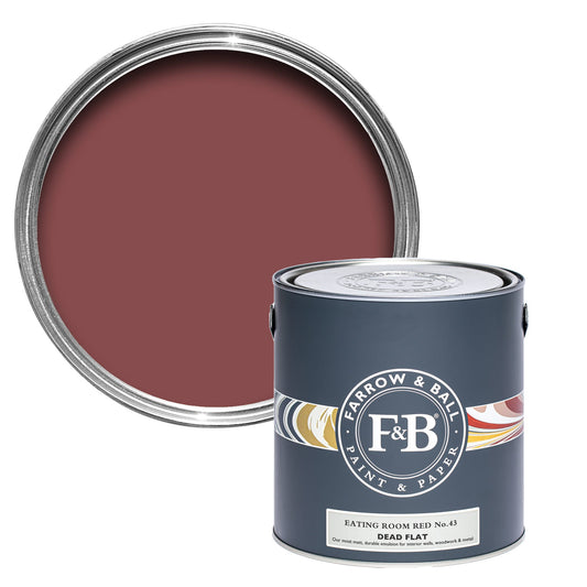 Farrow & Ball Eating Room Red No. 43 - Dead Flat 750ml