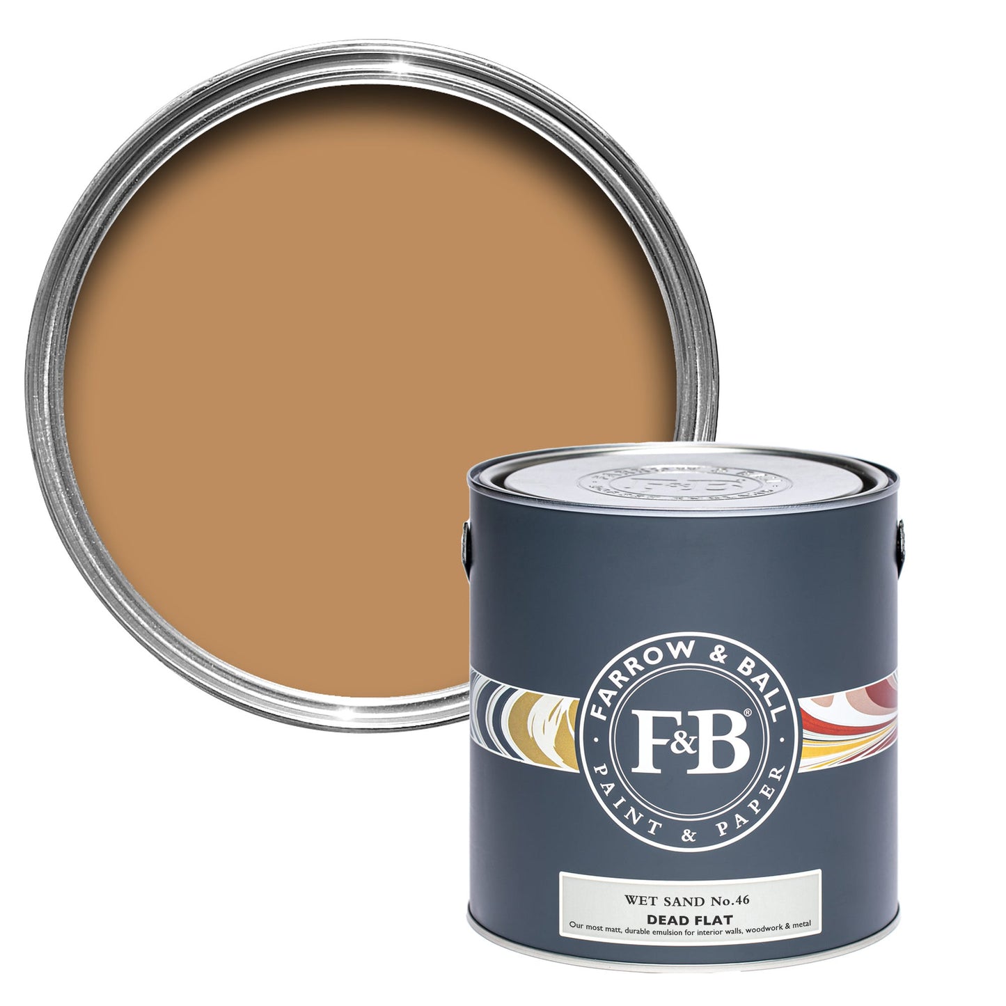 Farrow & Ball Wet Sand No. 46 - Dead Flat 5L