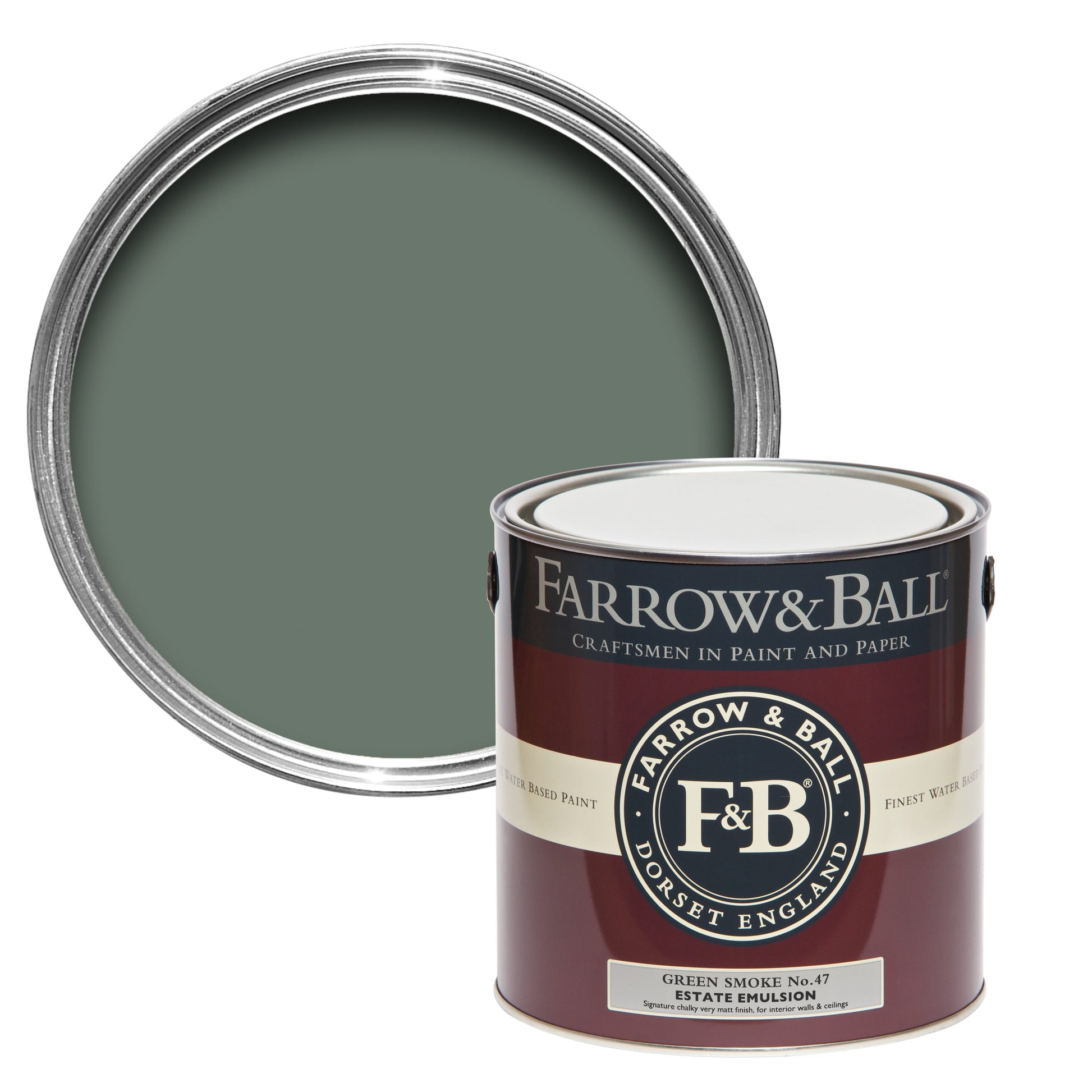 Farrow & Ball Green Smoke No. 47 - Full Gloss 750ml