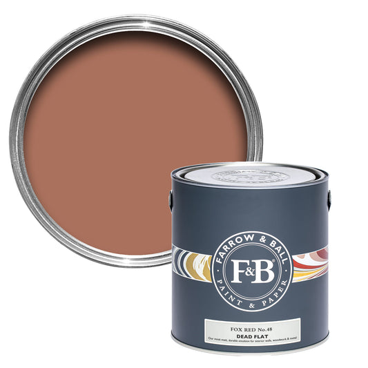 Farrow & Ball Fox Red No. 48 - Dead Flat 5L