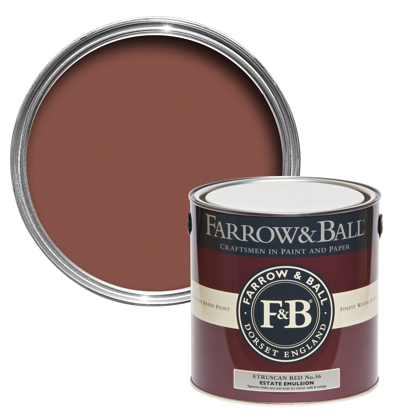 Farrow & Ball Etruscan Red No. 56 - Modern Eggshell 750ml