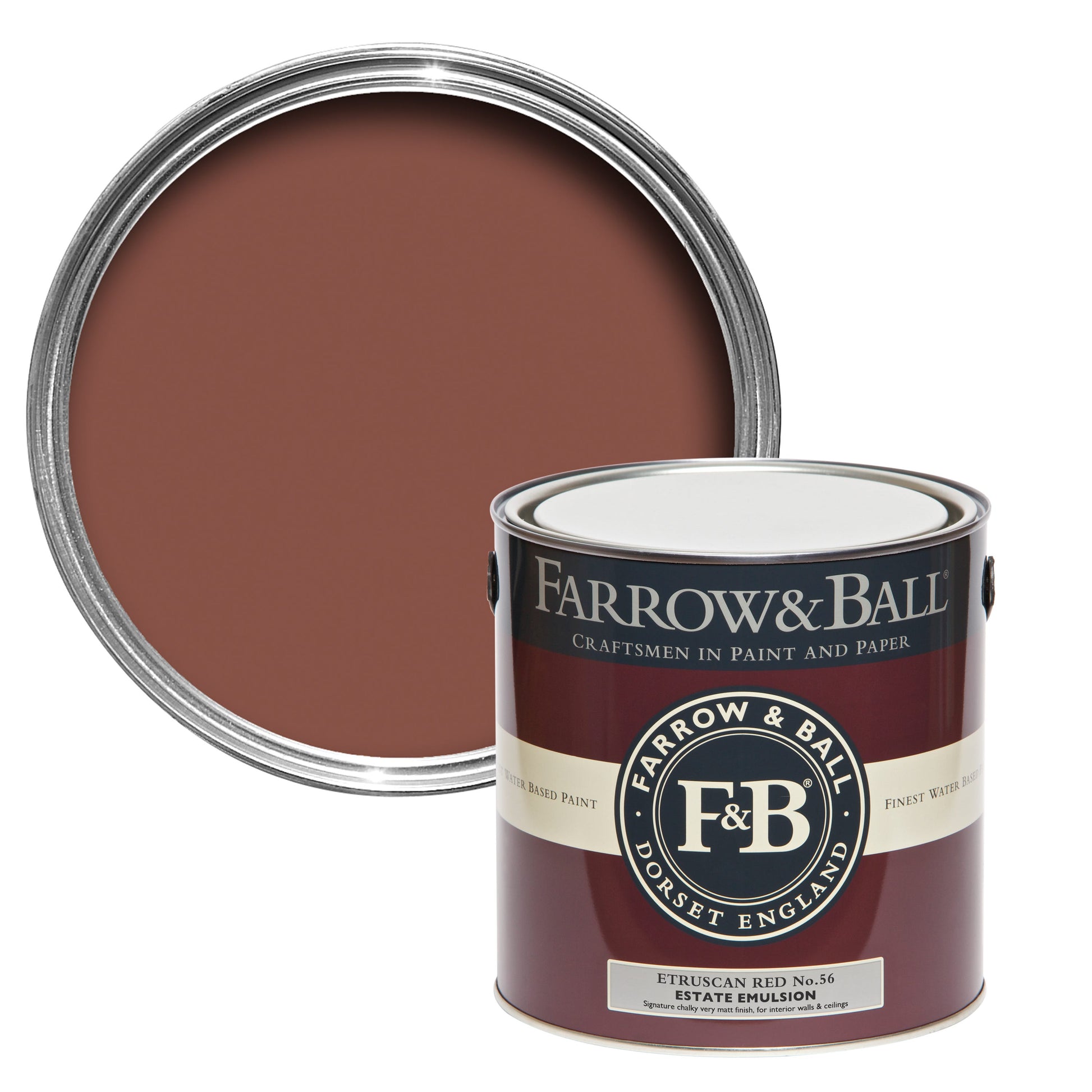 Farrow & Ball Etruscan Red No. 56 - Modern Eggshell 750ml