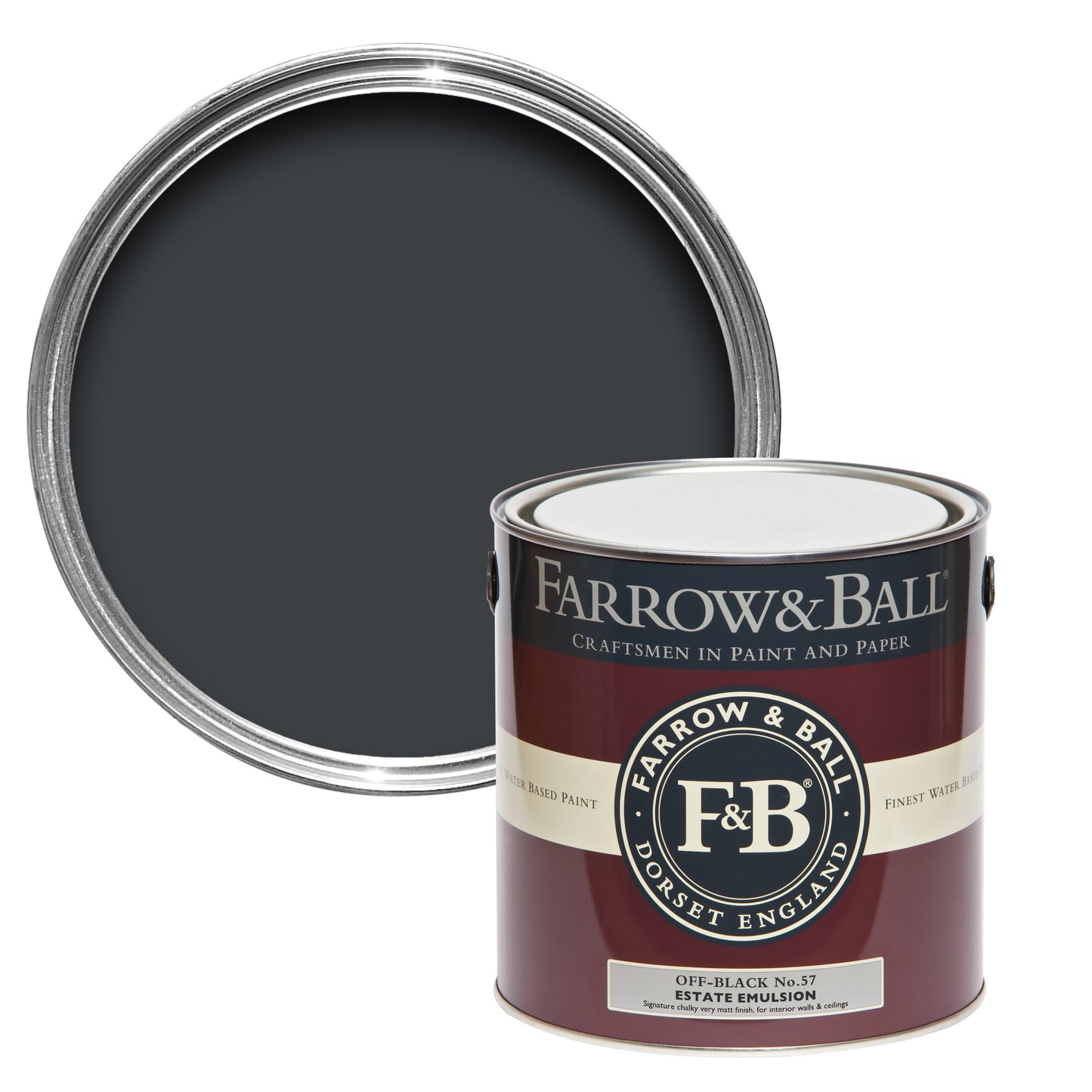 Farrow & Ball Off-Black No. 57 - Modern Eggshell 750ml