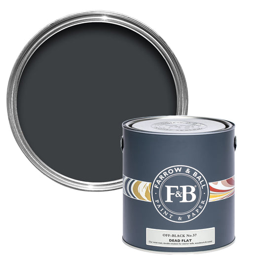 Farrow & Ball Off-Black No. 57 - Dead Flat 5L