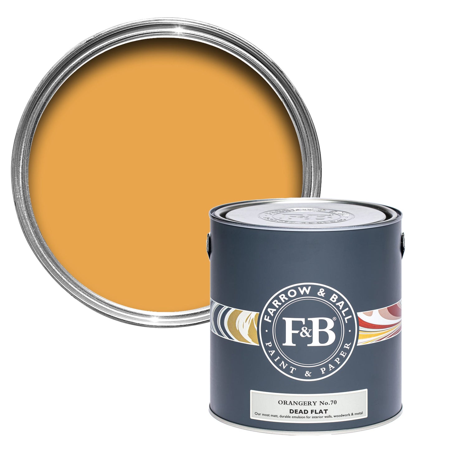 Farrow & Ball Orangery No. 70 - Dead Flat 2.5L