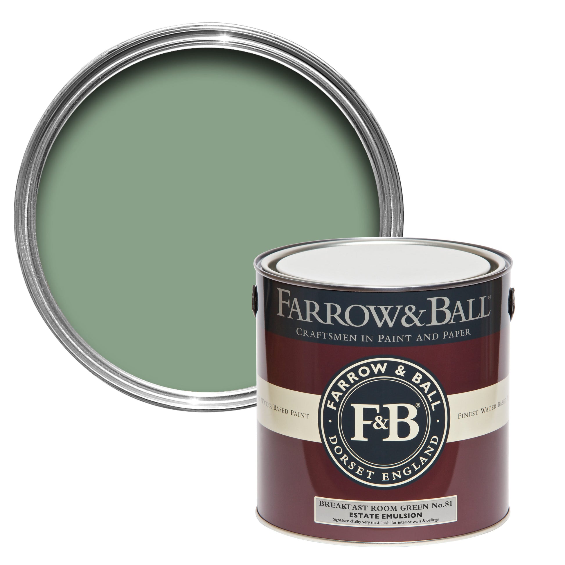 Farrow & Ball Breakfast Room Green No. 81 - Full Gloss 2.5L
