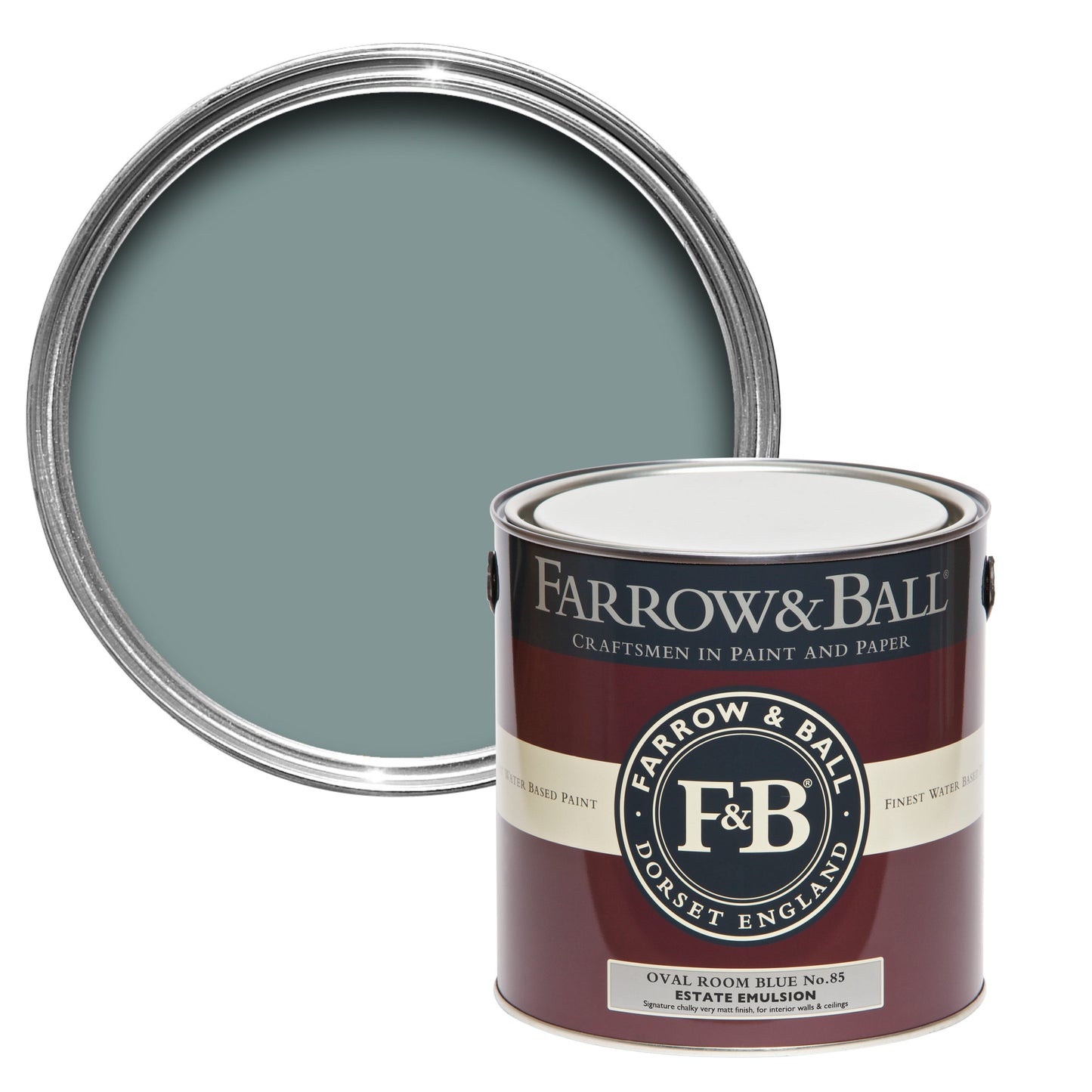 Farrow & Ball Oval Room Blue No. 85 - Modern Emulsion 2.5L