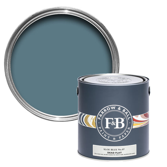 Farrow & Ball Sloe Blue No. 87 - Dead Flat 5L