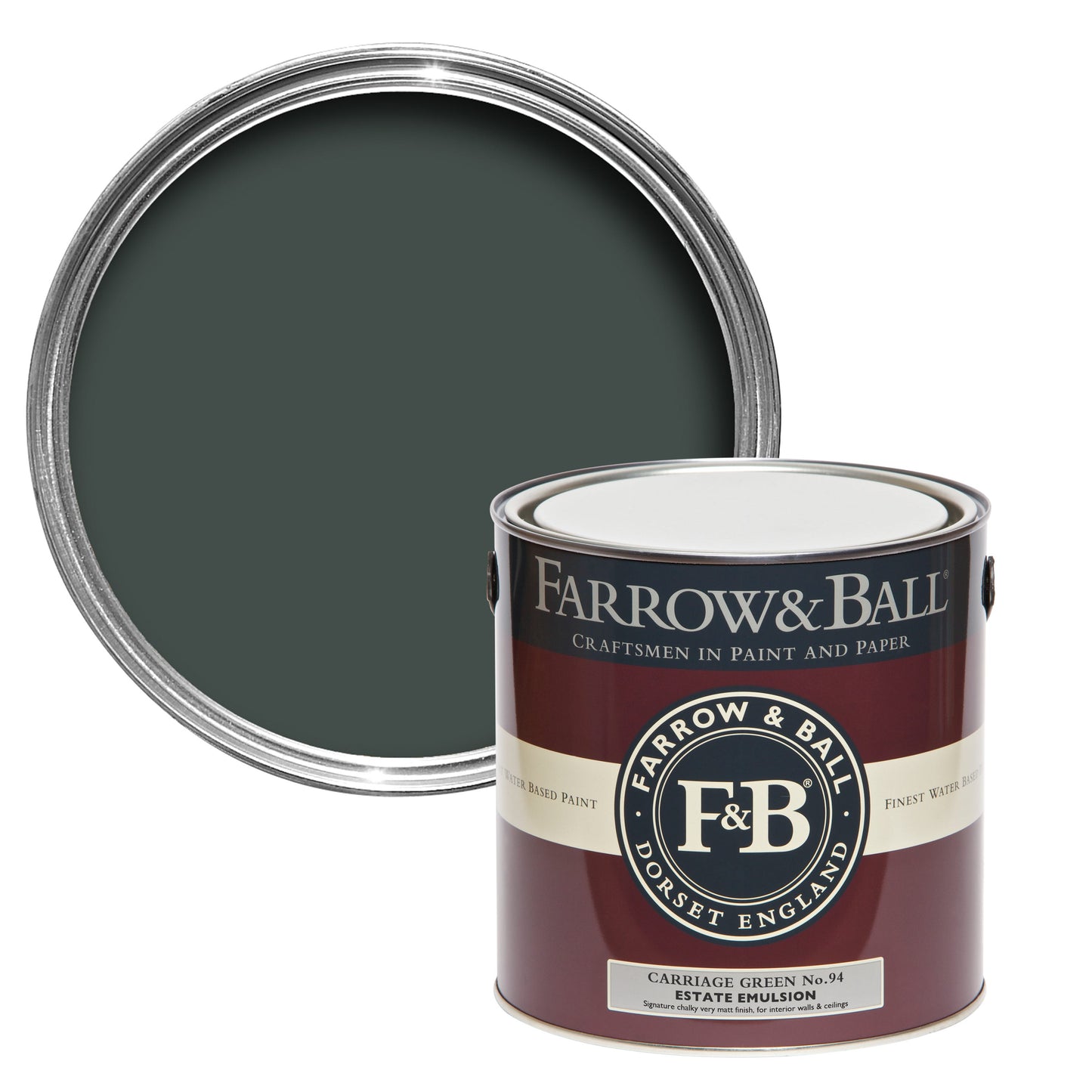 Farrow & Ball Carriage Green No. 94 - Full Gloss 750ml