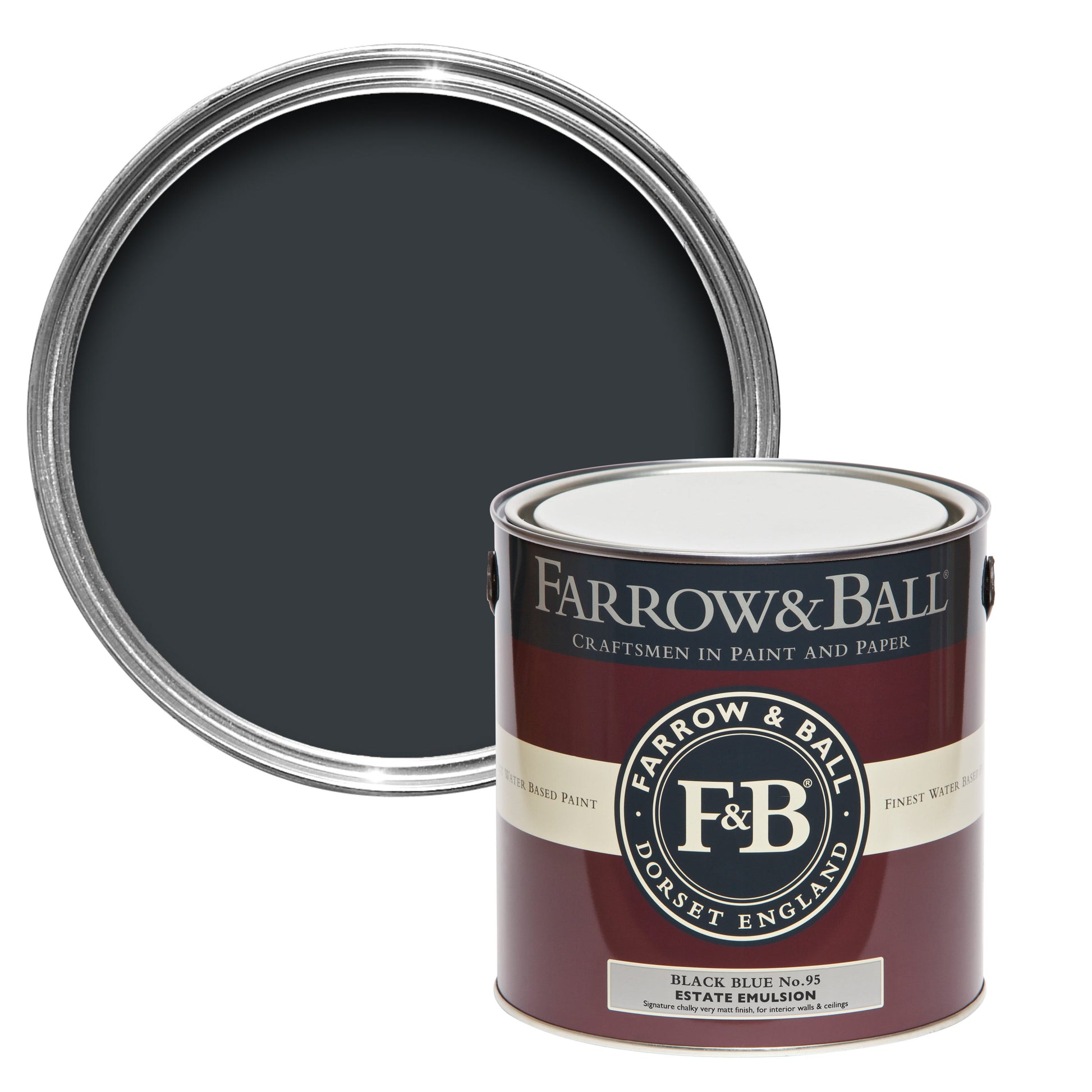 Farrow & Ball Black Blue No. 95 - Modern Eggshell 5L