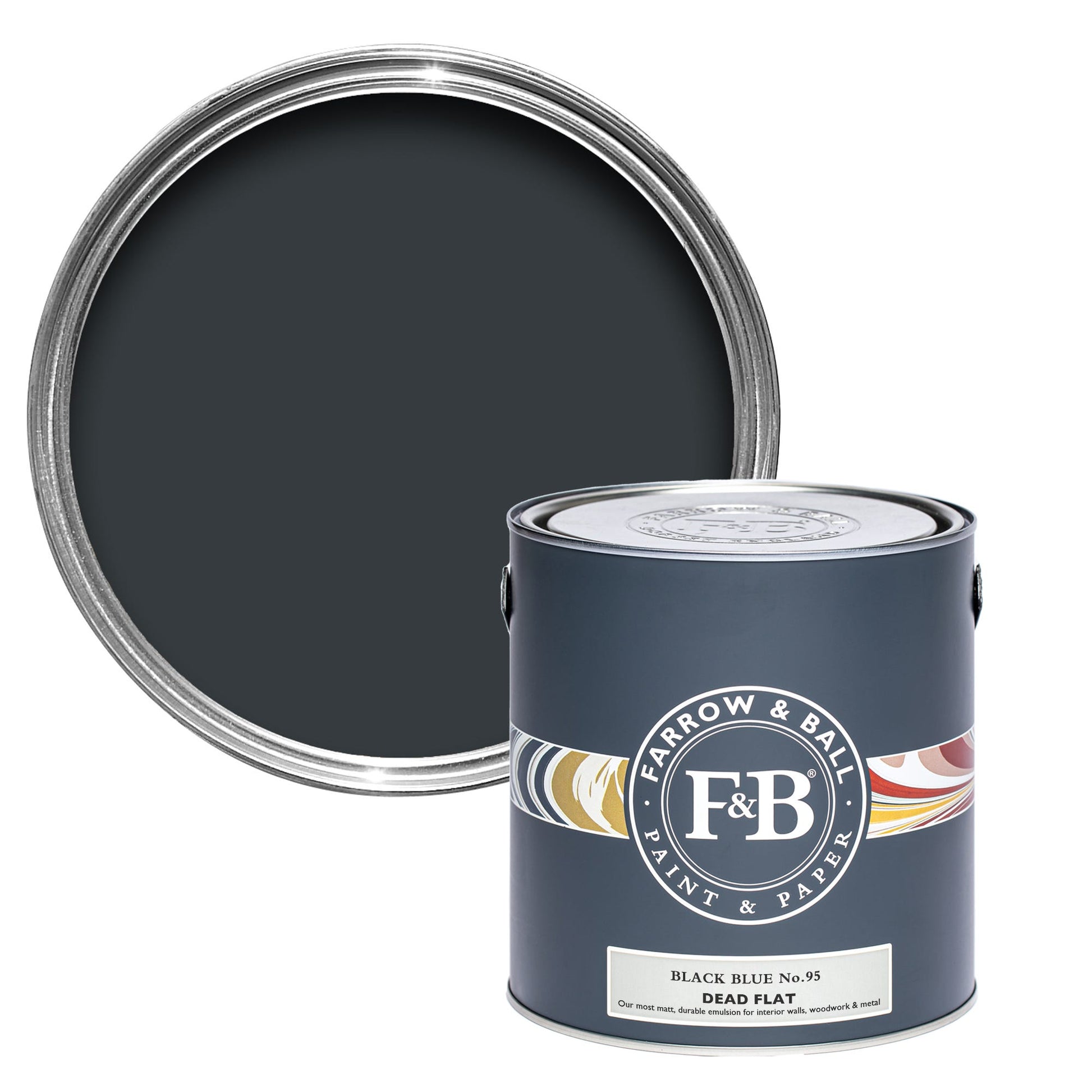 Farrow & Ball Black Blue No. 95 - Dead Flat 750ml