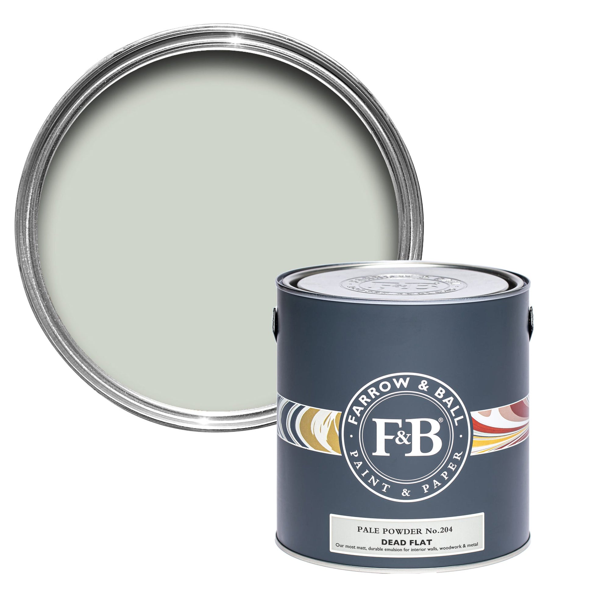 Farrow & Ball Pale Powder No. 204 - Dead Flat 2.5L