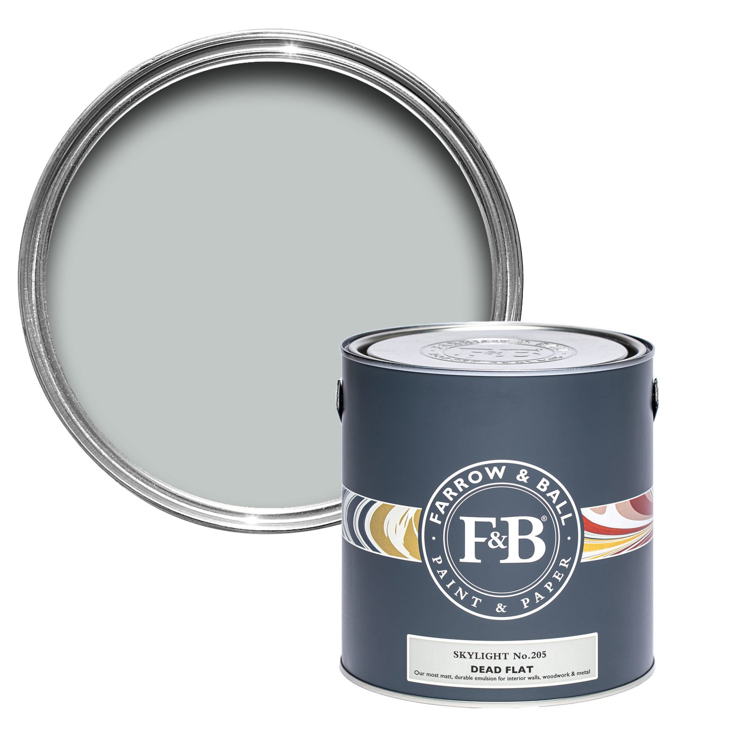 Farrow & Ball Skylight No. 205 - Dead Flat 5L