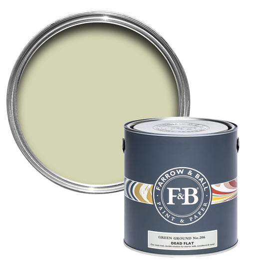 Farrow & Ball Green Ground No. 206 - Dead Flat 750ml