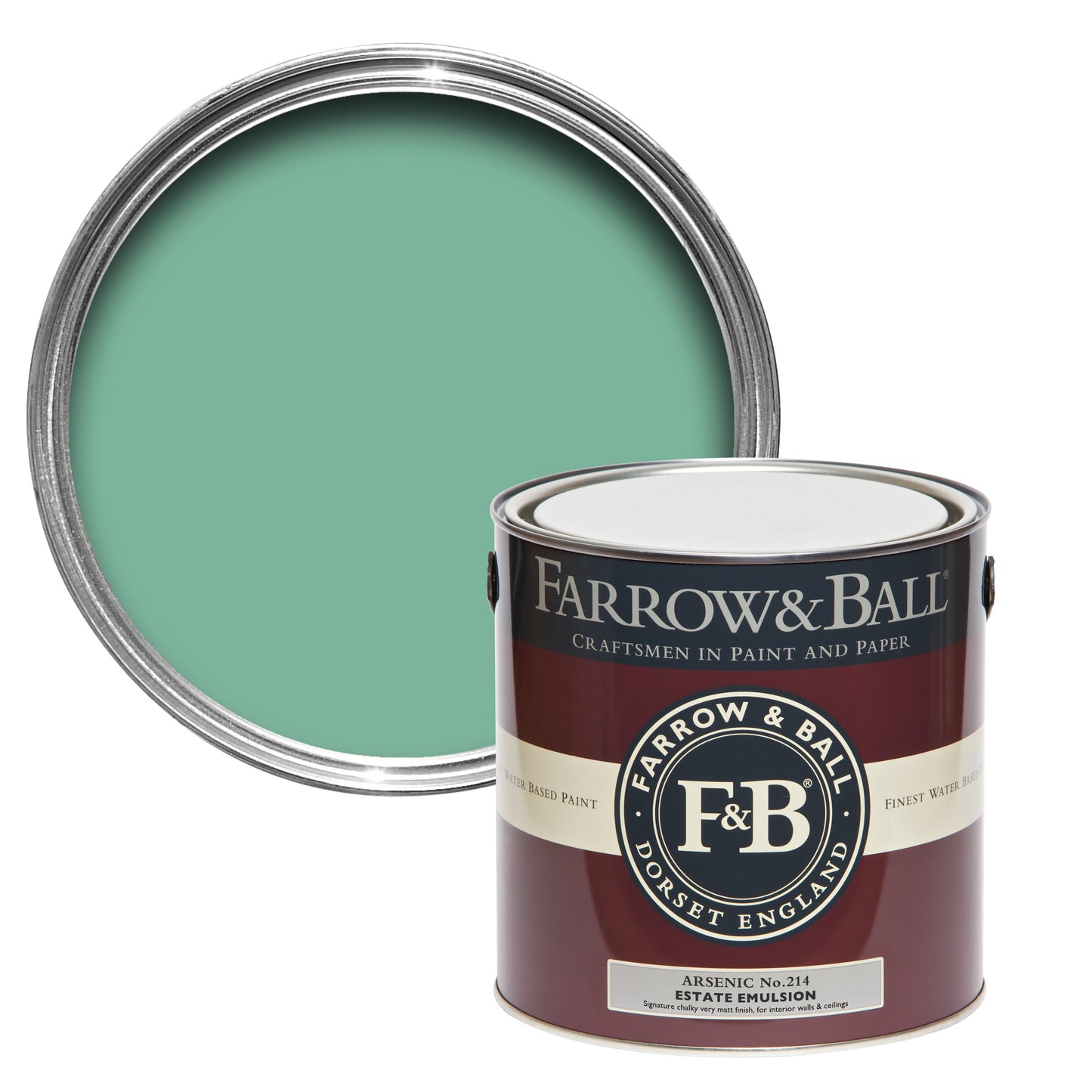 Farrow & Ball Arsenic No. 214 - Exterior Eggshell 2.5L